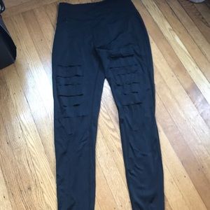 Black workout leggings